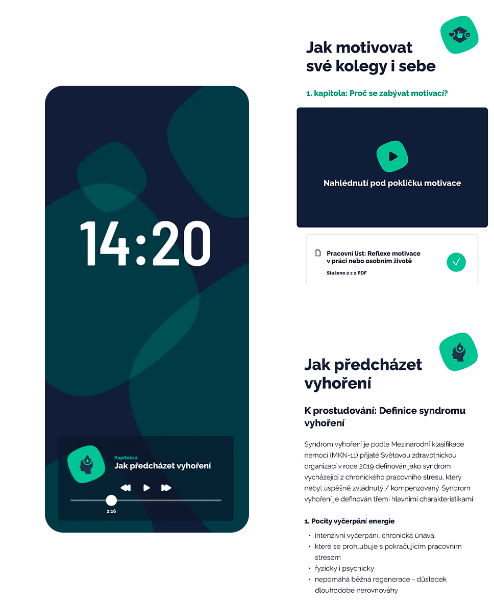App screens
